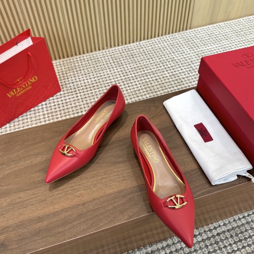 Replica Valentino Flat Shoes For Women #1259154 $102.00 USD for Wholesale