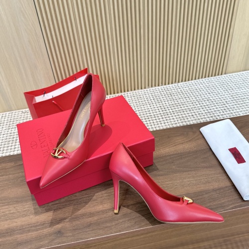 Valentino High-Heeled Shoes For Women #1259176 $102.00 USD, Wholesale Replica Valentino High-Heeled Shoes