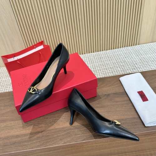 Valentino High-Heeled Shoes For Women #1259177 $102.00 USD, Wholesale Replica Valentino High-Heeled Shoes