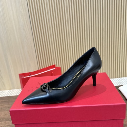 Replica Valentino High-Heeled Shoes For Women #1259179 $102.00 USD for Wholesale