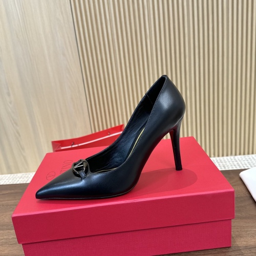 Replica Valentino High-Heeled Shoes For Women #1259180 $102.00 USD for Wholesale