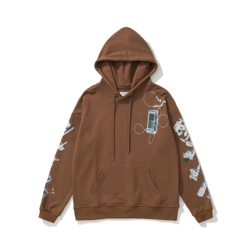 Replica Off-White Hoodies Long Sleeved For Unisex #1259221 $48.00 USD for Wholesale