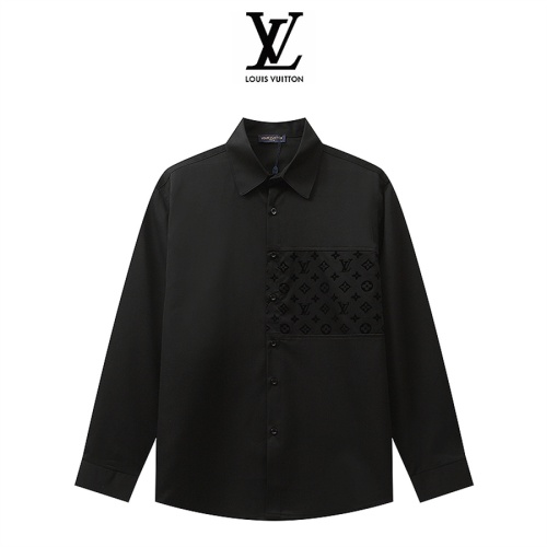 Louis Vuitton LV Shirts Long Sleeved For Men #1259225 $42.00 USD, Wholesale Replica Louis Vuitton LV Shirts