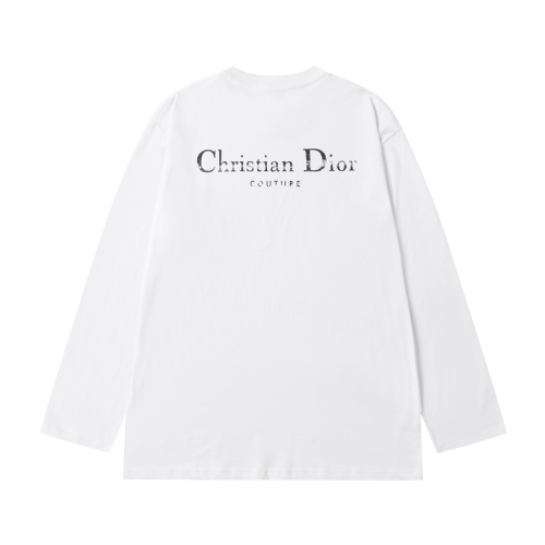 Replica Christian Dior T-Shirts Long Sleeved For Men #1259228 $40.00 USD for Wholesale