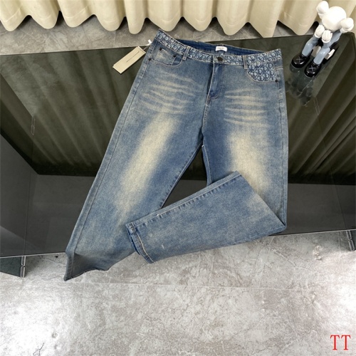 Replica Christian Dior Jeans For Unisex #1259381 $60.00 USD for Wholesale