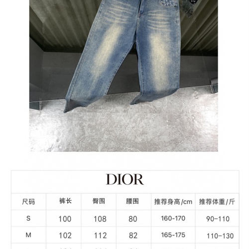 Replica Christian Dior Jeans For Unisex #1259381 $60.00 USD for Wholesale