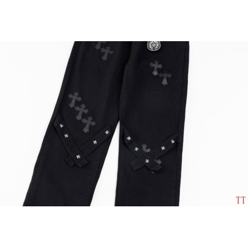 Replica Chrome Hearts Jeans For Men #1259386 $48.00 USD for Wholesale