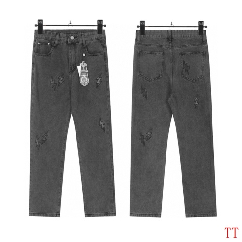 Replica Chrome Hearts Jeans For Men #1259387 $48.00 USD for Wholesale