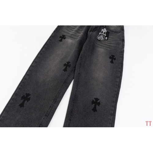 Replica Chrome Hearts Jeans For Men #1259392 $48.00 USD for Wholesale