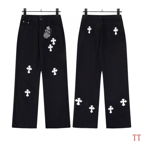 Replica Chrome Hearts Jeans For Men #1259393 $48.00 USD for Wholesale