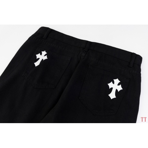 Replica Chrome Hearts Jeans For Men #1259393 $48.00 USD for Wholesale