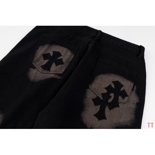 Replica Chrome Hearts Jeans For Men #1259395 $48.00 USD for Wholesale