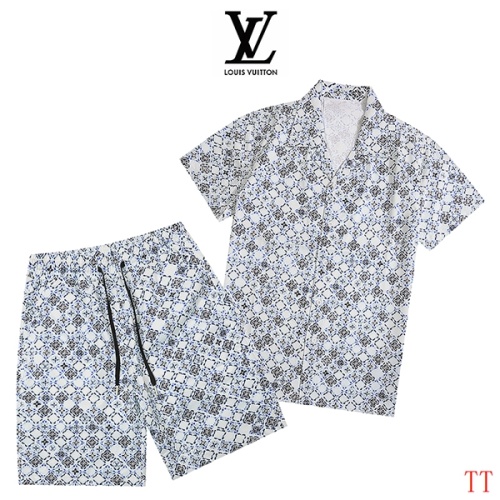 Louis Vuitton LV Tracksuits Short Sleeved For Men #1259405 $52.00 USD, Wholesale Replica Louis Vuitton LV Tracksuits