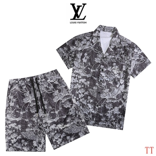 Louis Vuitton LV Tracksuits Short Sleeved For Men #1259407 $52.00 USD, Wholesale Replica Louis Vuitton LV Tracksuits