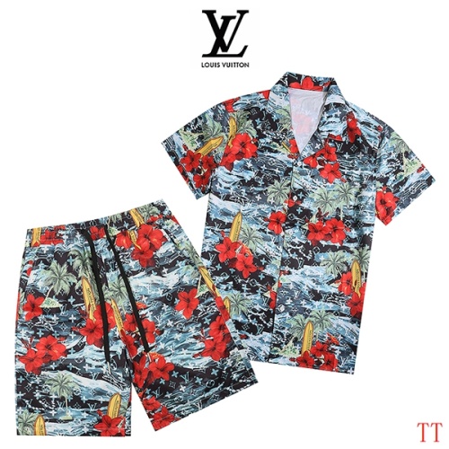 Louis Vuitton LV Tracksuits Short Sleeved For Men #1259408 $52.00 USD, Wholesale Replica Louis Vuitton LV Tracksuits