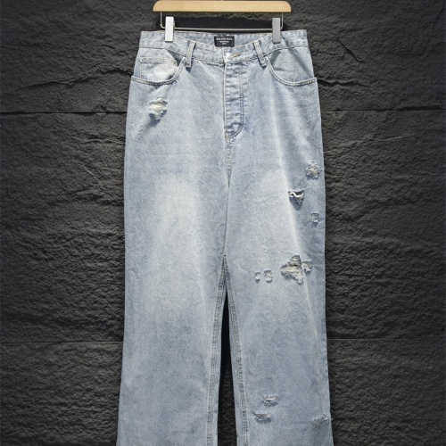 Replica Balenciaga Jeans For Men #1259474 $85.00 USD for Wholesale