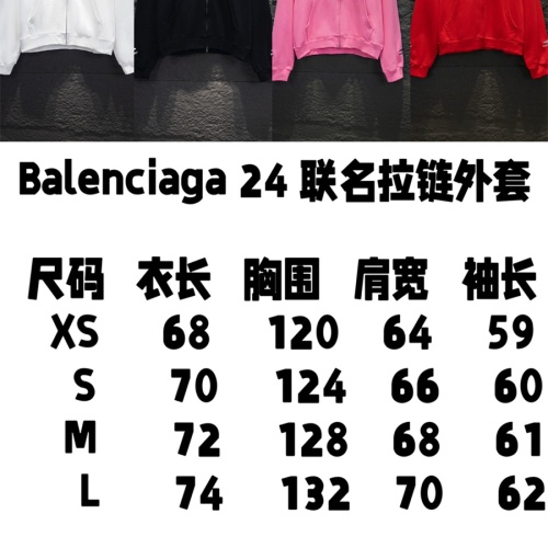 Replica Balenciaga Jackets Long Sleeved For Unisex #1259505 $82.00 USD for Wholesale