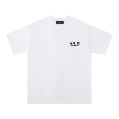 Replica Amiri T-Shirts Short Sleeved For Unisex #1259512 $32.00 USD for Wholesale