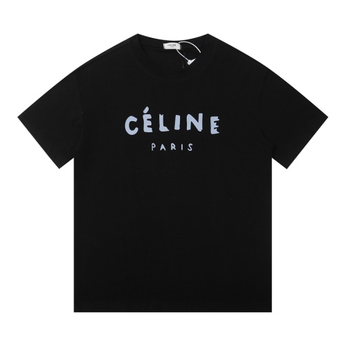 Celine T-Shirts Short Sleeved For Unisex #1259546 $34.00 USD, Wholesale Replica Celine T-Shirts