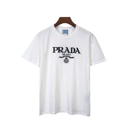 Prada T-Shirts Short Sleeved For Unisex #1259553 $34.00 USD, Wholesale Replica Prada T-Shirts