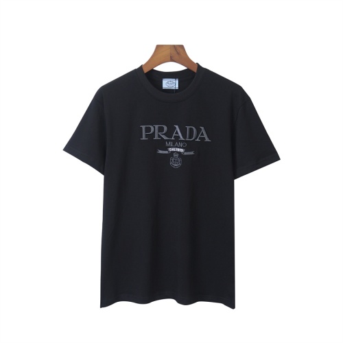 Prada T-Shirts Short Sleeved For Unisex #1259554 $34.00 USD, Wholesale Replica Prada T-Shirts