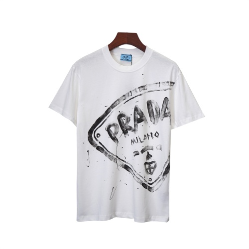 Prada T-Shirts Short Sleeved For Unisex #1259555 $34.00 USD, Wholesale Replica Prada T-Shirts