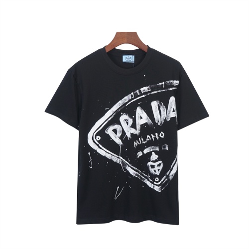 Prada T-Shirts Short Sleeved For Unisex #1259556 $34.00 USD, Wholesale Replica Prada T-Shirts