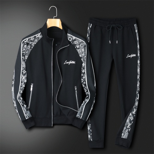 Louis Vuitton LV Tracksuits Long Sleeved For Men #1259643 $92.00 USD, Wholesale Replica Louis Vuitton LV Tracksuits