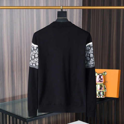 Replica Christian Dior Sweaters Long Sleeved For Men #1259663 $45.00 USD for Wholesale