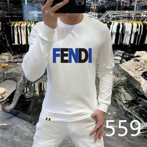 Fendi Hoodies Long Sleeved For Men #1259751 $48.00 USD, Wholesale Replica Fendi Hoodies