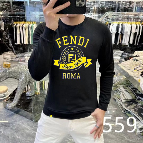 Fendi Hoodies Long Sleeved For Men #1259765 $48.00 USD, Wholesale Replica Fendi Hoodies