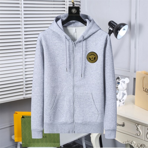 Versace Hoodies Long Sleeved For Men #1259798 $56.00 USD, Wholesale Replica Versace Hoodies