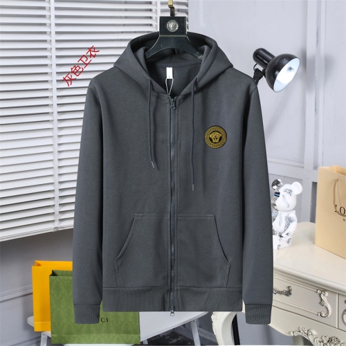 Versace Hoodies Long Sleeved For Men #1259799 $56.00 USD, Wholesale Replica Versace Hoodies