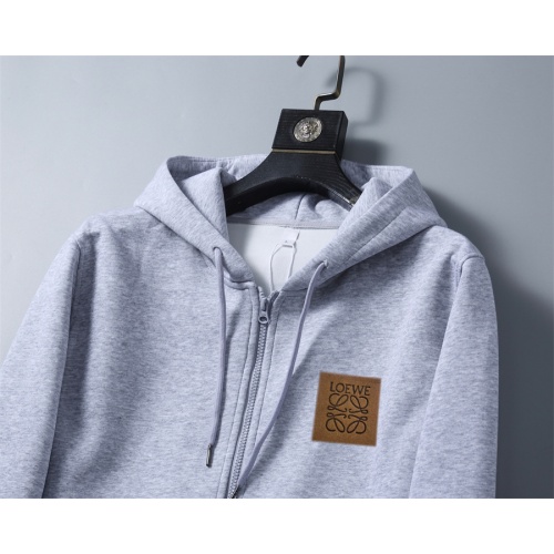 Replica LOEWE Hoodies Long Sleeved For Men #1259802 $56.00 USD for Wholesale