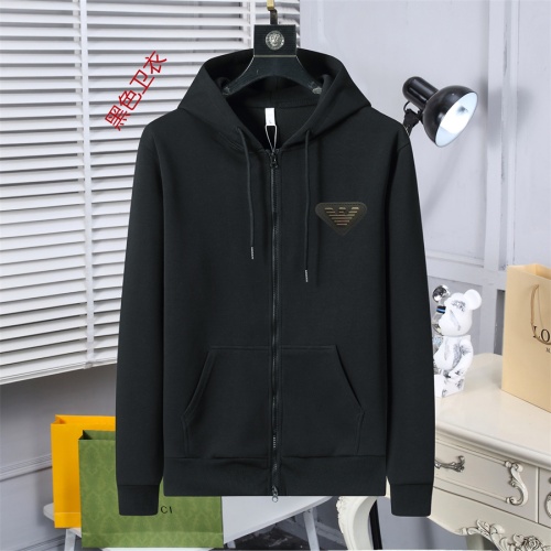 Armani Hoodies Long Sleeved For Men #1259850 $56.00 USD, Wholesale Replica Armani Hoodies