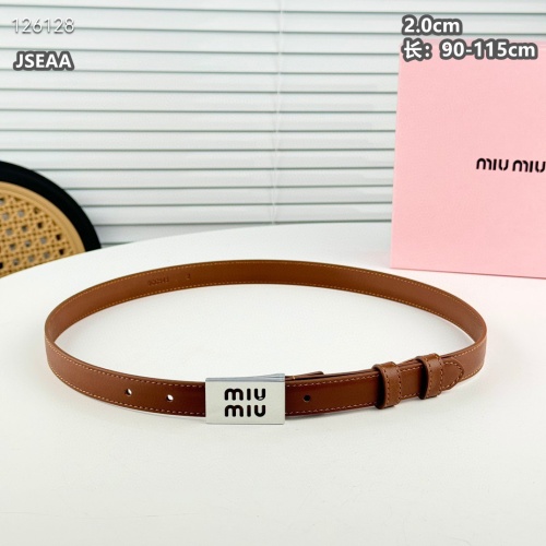 Replica MIU MIU AAA Quality Belts For Women #1259929 $45.00 USD for Wholesale