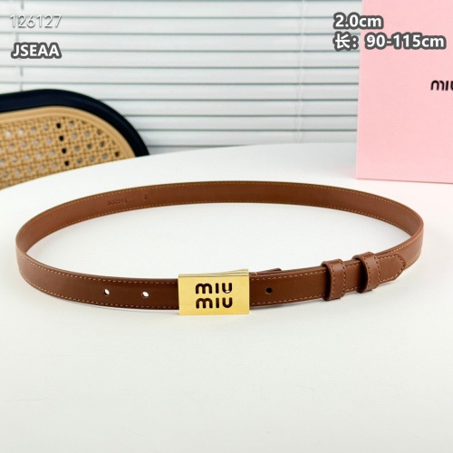 Replica MIU MIU AAA Quality Belts For Women #1259930 $45.00 USD for Wholesale