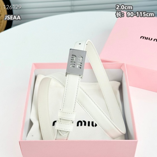 MIU MIU AAA Quality Belts For Women #1259931 $45.00 USD, Wholesale Replica MIU MIU AAA Quality Belts