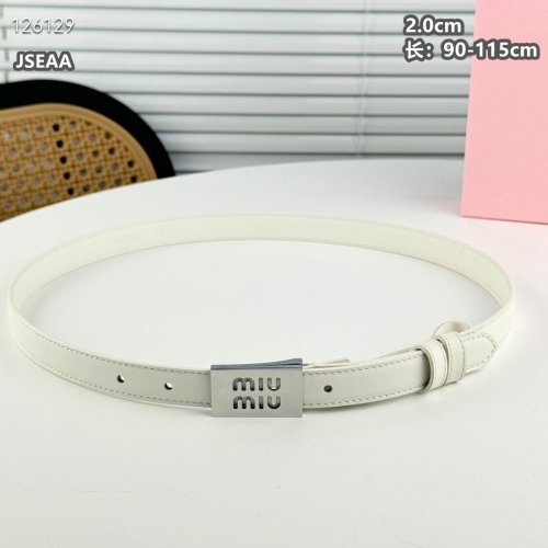 Replica MIU MIU AAA Quality Belts For Women #1259931 $45.00 USD for Wholesale