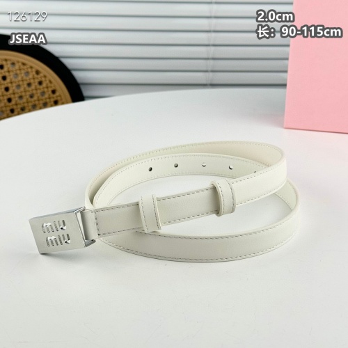 Replica MIU MIU AAA Quality Belts For Women #1259931 $45.00 USD for Wholesale