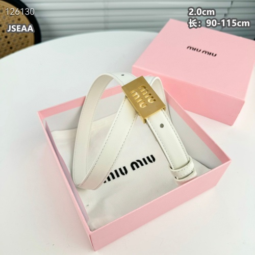 MIU MIU AAA Quality Belts For Women #1259933 $45.00 USD, Wholesale Replica MIU MIU AAA Quality Belts