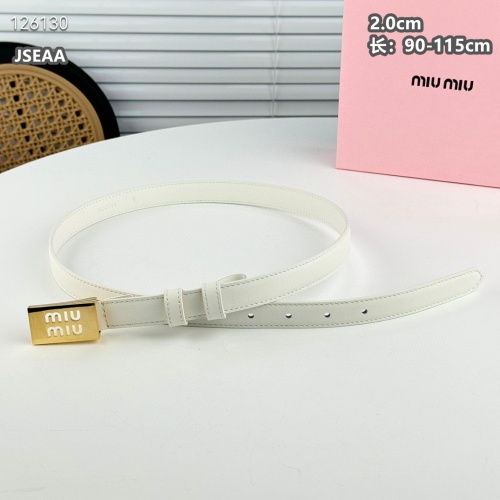 Replica MIU MIU AAA Quality Belts For Women #1259933 $45.00 USD for Wholesale