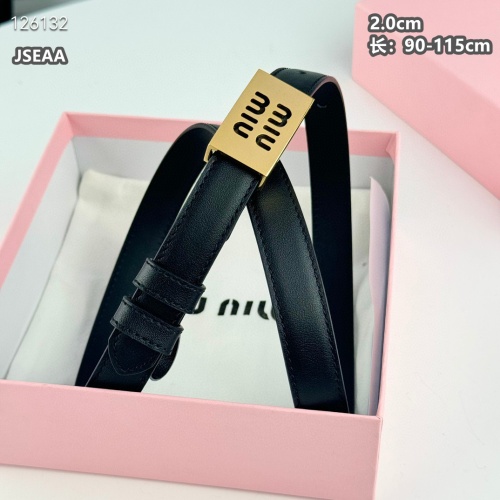 MIU MIU AAA Quality Belts For Women #1259935 $45.00 USD, Wholesale Replica MIU MIU AAA Quality Belts