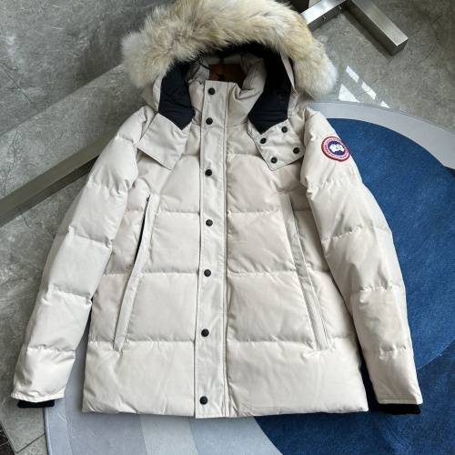 Canada Goose Down Feather Coat Long Sleeved For Men #1259973 $170.00 USD, Wholesale Replica Canada Goose Down Feather Coat