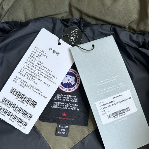 Replica Canada Goose Down Feather Coat Long Sleeved For Men #1259974 $170.00 USD for Wholesale