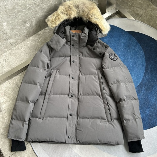 Canada Goose Down Feather Coat Long Sleeved For Men #1259975 $170.00 USD, Wholesale Replica Canada Goose Down Feather Coat