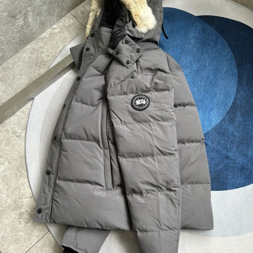 Replica Canada Goose Down Feather Coat Long Sleeved For Men #1259975 $170.00 USD for Wholesale