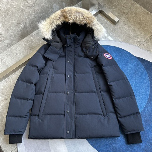 Canada Goose Down Feather Coat Long Sleeved For Men #1259976 $170.00 USD, Wholesale Replica Canada Goose Down Feather Coat