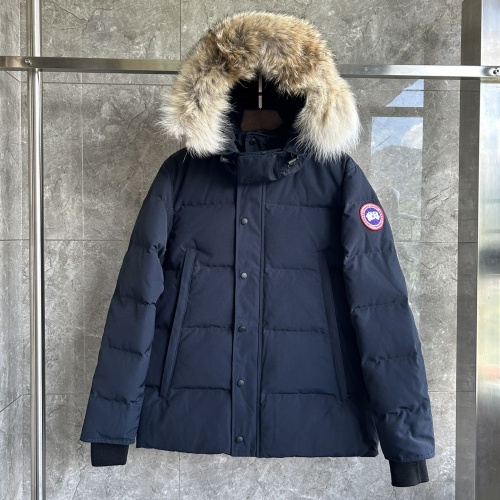 Replica Canada Goose Down Feather Coat Long Sleeved For Men #1259976 $170.00 USD for Wholesale