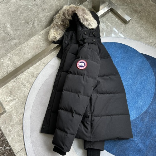 Replica Canada Goose Down Feather Coat Long Sleeved For Men #1259978 $170.00 USD for Wholesale